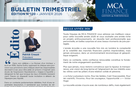 Bulletin trimestriel - Janvier 2026