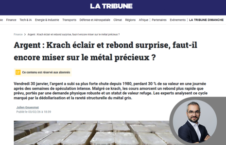 La Tribune : Argent, krach éclair et rebond surprise - Romain Houet