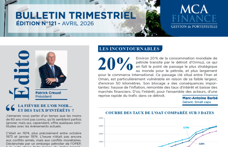 Bulletin trimestriel - Avril 2026